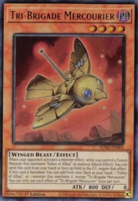 Yugioh! LP Tri-Brigade Mercourier - SDAZ-EN001 - Ultra Rare - 1st Edition Lightl-image