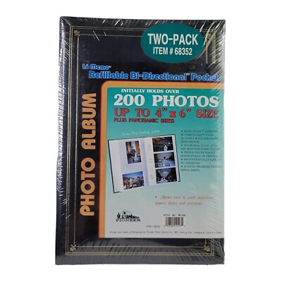 Pioneer 4 x 6 Vintage Photo Albums Holds 400 Total 200 Ea. Album Drk Blue Covers-image