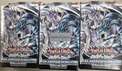 YUGIOH 3x Structure Deck: Saga of Blue-Eyes White Dragon [2022Unlmted Edition]-image