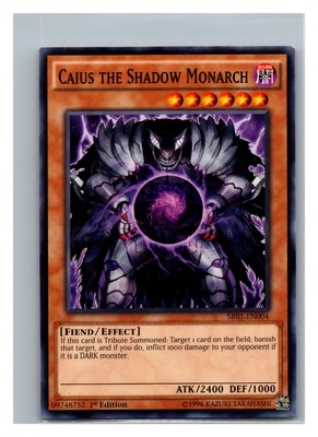 Structure Deck: Emperor of Darkness #SR01-EN004 Caius the Shadow Monarch NM-image