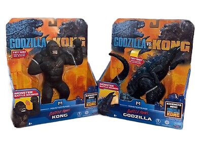 Battle Roar Godzilla Vs Kong 2021 Movie Action Figures Playmates Toys SET of 2-image