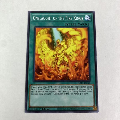 yugioh Onslaught Of The Fire Kings SR14-EN026 Fire Kings Structure Deck Common-image