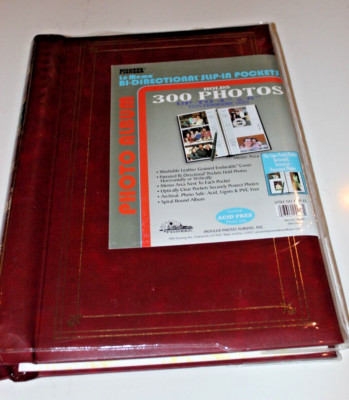 Photo Album Pioneer Bi-Directional Micro Static Memo 300 Pkt 100 Pg Red-image