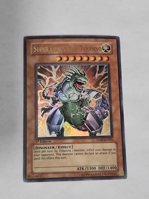 Yu-Gi-Oh Super Conductor Tyranno 1st Edition Ultra Rare SD09-EN001  NM-image