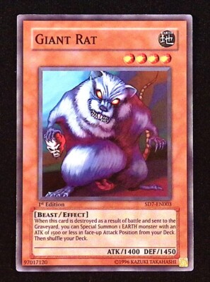 Giant Rat YuGiOh Structure Deck: Invincible Fortress Beast Effect Common-image