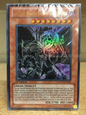 Yugioh Dark Emperor Theme Deck With Grapha Dragon LOOSE Card Game Structure-image