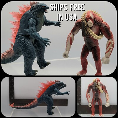 Godzilla x Kong: The New Empire - Godzilla Evolved Action Figure Set 2x LOT 2024-image