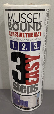 MusselBound 15-sq ft White Plastic Tile Membrane Peel-Set-Grout No Mortar-image