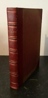 1858 THE ART JOURNAL Bound Leather Volume SUPER LARGE STEEL ENGRAVINGS-image