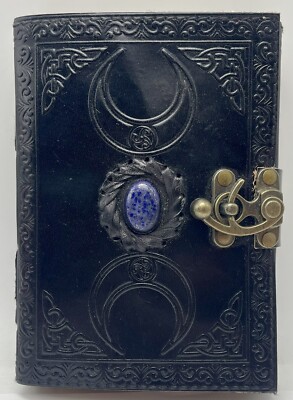 Journal Diary Parchment Paper Notebook Leather Cover Celtic-image