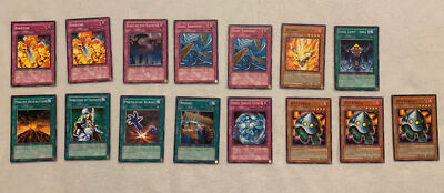 Yu Gi Oh Yugioh Structure Deck Blaze Of Destruction Lot 15 Cards Trap Spell 1st-image