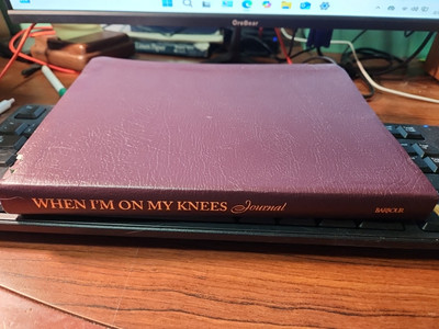 When I'm on My Knees Daily Devotional Journal by Anita Donihue 2001 Imi. Leather-image