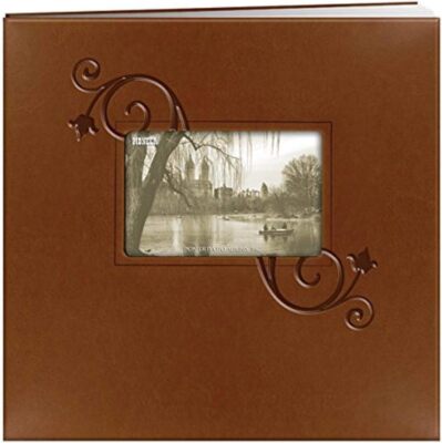 Pioneer Embossed Floral Leatherette 12x12 Scrapbook Brwn (Same Shipping Any Qty)-image