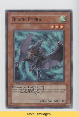 2006 Yu-Gi-Oh! Dinosaur's Rage Structure Deck 1st Edition Black Ptera READ x9h-image