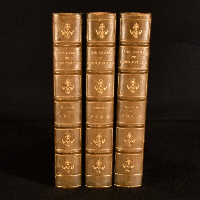 1906 3vols The Diary of John Evelyn Austin Dobson Illus Folding Plates Uncommon-image