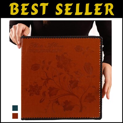 Handcrafted Leather Photo Album with Magnetic Pages – Perfect Gift for Memories-image