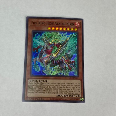 yugioh Fire King High Avatar Kirin SR14-EN002 Fire Kings Structure Deck Rare-image