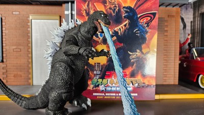NECA Godzilla 2001 Loose with Box GMK Poster Art Godzilla Mothra King Ghidorah-image