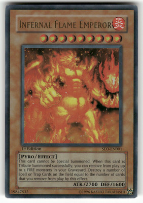 Infernal Flame Emperor Structure Deck: Blaze of Destruction Ultra Rare Yugioh LP-image