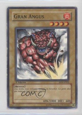 Great Angus Spanish 1st Ed. YuGiOh Blaze of Destruction Structure Deck 2005 00gy-image