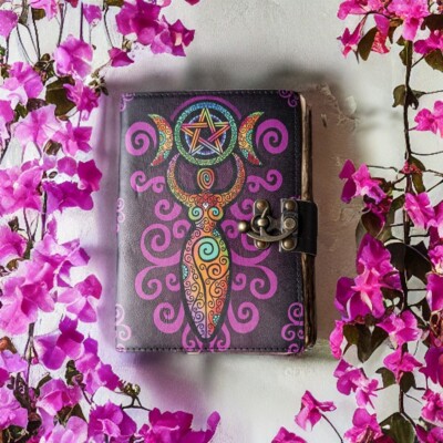 Vintage Leather Journal Deckle Edge Paper Handmade Leather bound Journal-image