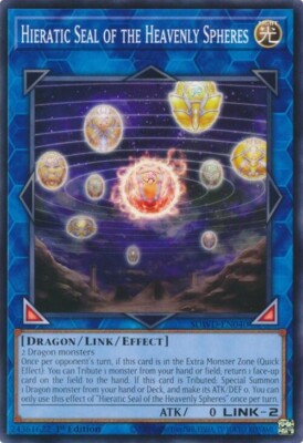 Yugioh! Hieratic Seal of the Heavenly Spheres  x3  SDWD-EN040 Structure Deck-image