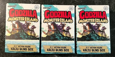 Super 7 Godzilla Monster Island 3.75” Blind Box Lot Of 3 New-image