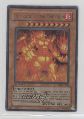 Infernal Flame Emperor 1st Ed. YuGiOh Blaze of Destruction Structure Deck 01ks-image