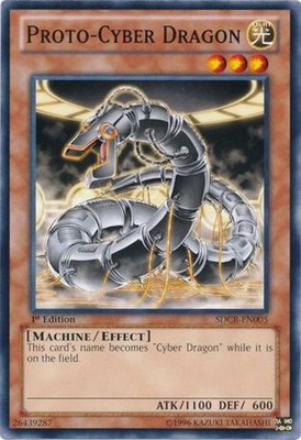 Proto-Cyber Dragon - SDCR-EN005 - Common - 1st Edition - Heavily Played-image