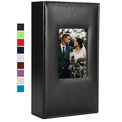 Photo Album 4x6 300 Photos Leather Cover Extra Large Capacity Picture Book -image