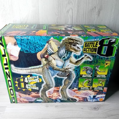 GODZILLA ELECTRONIC BATTLE ACTION 8 HEAVY HITTER TOY BIZ 1998 - NEW OPENED BOX-image