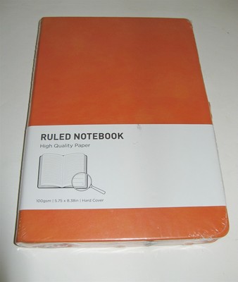 Rettacy Ruled Journal Leather Covers New Sealed Orange-image