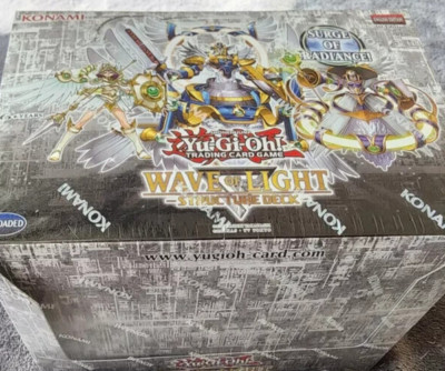Konami Yu-Gi-Oh Wave of Light Structure Deck Factory Sealed Box, 8 Decks-image