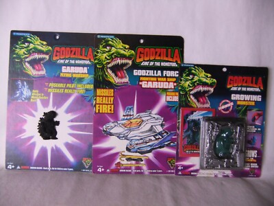 Godzilla King Of The Monsters 1994 Prototype Mock Up Trendmasters Carded Toy Lot-image