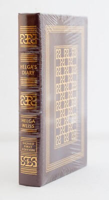 Helga's Diary SIGNED Helga Weiss SEALED Easton Press FIRST EDITION!-image