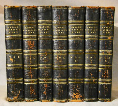 Diary & Letters of Madame D'Arblay. 1st ed 1842-1846 7vols Illustrated-image