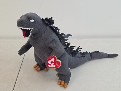 2001 Ty Japan Classic Beanie Baby Godzilla White Eyes 8