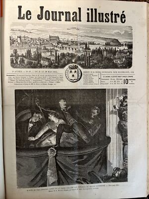 1864 Le Journal Illustre; Abraham Lincoln Assassination-image