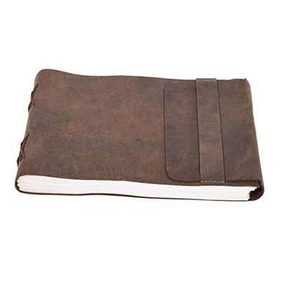 Leather Drawing Journal Daily Travel Diary, Antique Handmade Vintage Bound -image