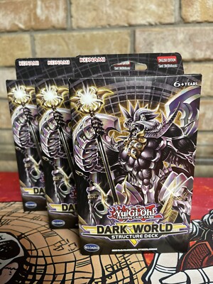 Yugioh x3 Dark World Structure Deck Brand New Factory Sealed - 1st Ed-image