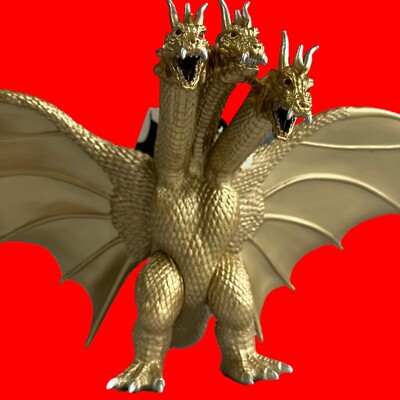 Bandai Godzilla 2001 King Ghidorah Movie Monster Series Pvc Action Figure Toho-image