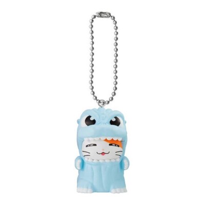 Hamtaro Godzilla Gacha Gashapon Gatchapon Bandai Capsule Keychain Toy Blue-image