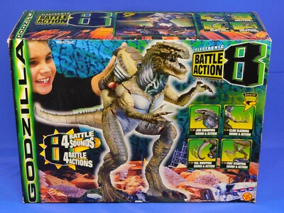 GODZILLA BATTLE ACTION 8 HEAVY HITTER TOY BIZ NEW IN OPEN BOX-image