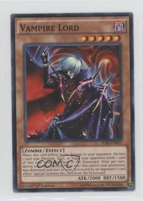 2016 Yu-Gi-Oh! Structure Deck: Seto Kaiba 1st Edition Vampire Lord 0ms5-image