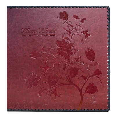 Photo Album Book, Family Album Self Adhesive Scrapbook, Leather Cover, Holds ...-image