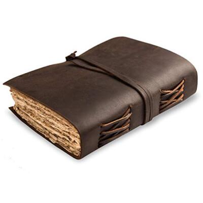 Leather Journal-Vintage Leatherbound Journal - 7.5