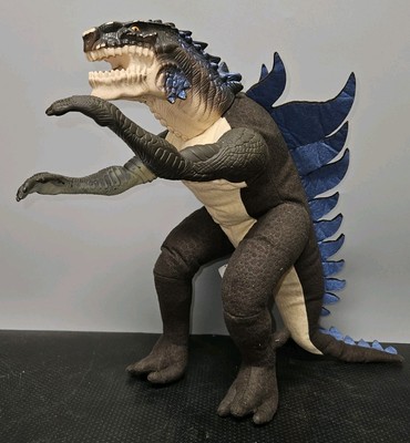 Vintage 1998 Godzilla Movie Plush w/ Vinyl Head Arms Figure Toho Equity Toys   -image