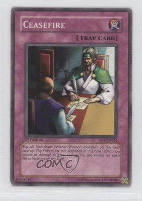 2005 Yu-Gi-Oh! Dragon's Roar Structure Deck 1st Edition Ceasefire 0p5r-image