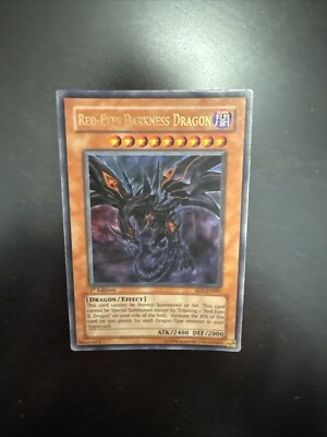 Red-Eyes Darkness Dragon SD1-EN001 Structure Deck: Dragons Roar 1st Edition 1996-image