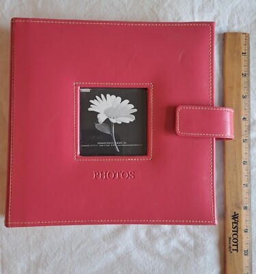 Pioneer Photo Album Book Bound Holds Up To 4X6 Photos Pink 200 Photos-image